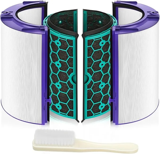 tp04 Replacement Filter For Dyson hp04 tp04 dp04 tp05 dp05 Air Purifi-Er Sealed Two Stage 360° Pure Cool Fan Combi Glass Hepa Filter & Activated Carbon Filter (Not For hp07,tp01,tp02,tp07,hp09)