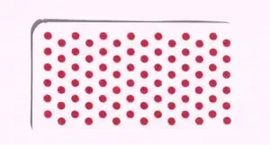 Ashirwad Maroon & Red Bindi Stickers Size 3.0 Mm To 1.2 Cm Available In Different Sizes One Size Packed In One Box Each 5 Pcs And 10 Pcs - ae000181-00 (Red, 3.00 Mm 10 Pcs)