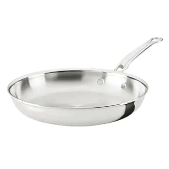 Hestan Probond Luxe 11-Inch Skillet, Professional Clad Stainless Steel Procore Tri-Ply Clad Construction, Polished Exterior, Induction & Oven Safe