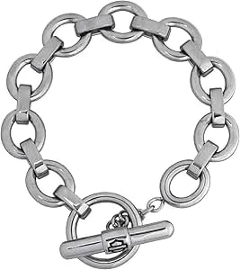 Harley-Davidson Women'S Outline Bar & Shield Toggle Bracelet - Stainless Steel