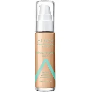 Almay Clear Complexion Makeup, Matte Finish Liquid Foundation With Salicylic Acid, Hypoallergenic, Cruelty Free-Fragrance Free, Dermatologist Tested, 510 Natural Ochre, 1.0 Oz