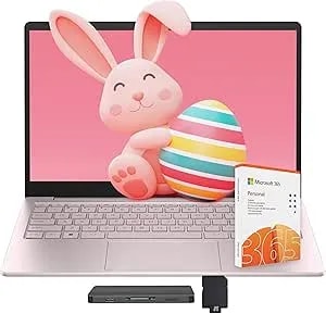 Hp Stream 14" Laptop With Ai Copilot, Flagship For Students & Business, 13th Gen Intel 4-Core, 4gb Ram, 1.12tb Storage (128gb Ufs + 1tb Docking Station), Office 365 1-Year, Win 11 S, Tranquil Pink