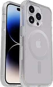Otterbox Iphone 14 Pro (Only) Symmetry Series+ Case - Clear, Ultra-Sleek, Snaps To Magsafe, Raised Edges Protect Camera & Screen