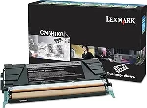 Lexmark C746H1KG High-Yield Toner Cartridge, Black In Retail Packaging