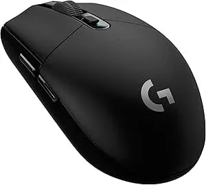 Logitech g305 Lightspeed Wireless Gaming Mouse, Hero 12k Sensor, 12,000 Dpi, Lightweight, 6 Programmable Buttons, 250h Battery Life, On-Board Memory, Pc/Mac - Black