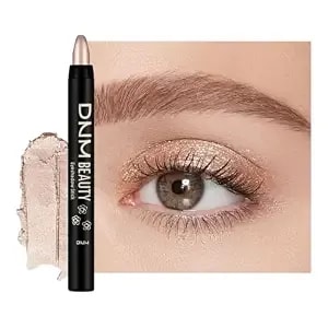 Champagne Silver Shimmer Cream Eye Shadow Stick Makeup For Women, Shimmer Eyeliner Pencil Eyeshadow Brightener Stick For Eyes, Waterproof Eyeshadow Applicator Blendable, Sombras Para Ojos 60#