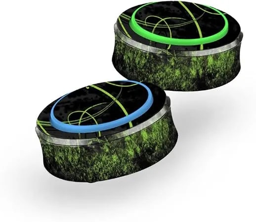 Mightyskins Skin Compatible With Amazon Echo Button (Pack Of 2 Skins) - Green Distortion - Protective, Durable, And Unique Vinyl Decal Wrap Cover - Easy To Apply, Remove - Made In The Usa