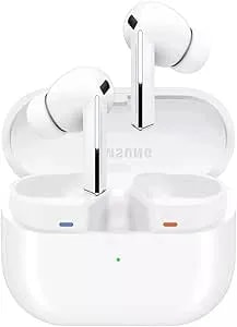 Samsung Galaxy Buds 3 Pro Ai True Wireless Bluetooth Earbuds, Noise Cancelling, Sound Optimization, Real-Time Interpreter, Redesigned Comfort Fit Latin American Version (White)
