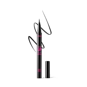 Joah Line Up Liquid Eyeliner With Precision Felt Tip, Fast-Drying & Waterproof, Long Lasting, Smudge Proof Eye Liner, Effortless Control, Biotin Infused, Blackest Black