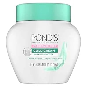 Pond’S Cold Cream Cleanser, Fragrance-Free – Moisturizing Makeup Remover & Deep Cleansing Face Cream – Facial Cleanser For Soft, Radiant Skin – Dermatologist Tested, Non-Comedogenic, 6.1 Oz