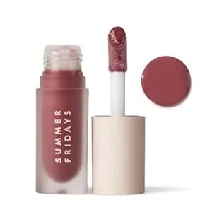 Summer Fridays Dream Lip Oil - Hydrating Tinted Lip Gloss Oil - Non-Sticky Formula With Skincare Benefits For Long-Lasting Softness + Shine - Effortless Beauty Gifts - Soft Mauve (0.15 Oz)