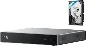 Eufy Network Video Recorder s4, 8ch, 2tb Hdd - Up To 16ch, Local Ai Agent, Smart Video Search, Up To 16tb, 24/7 Recording, Only Works With Eufy Poe Cams And Devices