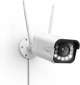 Reolink 4k 8mp Outdoor Security Camera With 5x Optical Zoom, Wi-Fi 6 Tech, Smooth Remote Viewing With H.265 Recording, Color Night Vision, Human/Vehicle/Animal Detection, Rlc-811wa