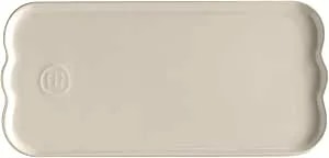Emile Henry Made In France Ceramic Serving Platter Plate, Madeleine Collection 12.4" X 5.9", Clay.