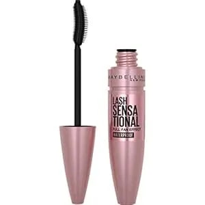 Maybelline Lash Sensational Waterproof Mascara, Lengthening And Volumizing For A Full Fan Effect, Brownish Black, 1 Count