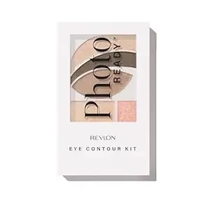 Revlon Photoready Eye Contour Kit Neutral Eyeshadow Palette, Wet/Dry Shimmer, 5 Shades, Double-Ended Brush, Packaging May Vary, 505 Impressionist, 0.1 Oz