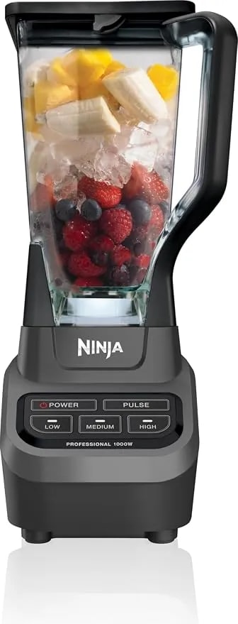 Ninja Professional Blender, 1000w, Total Crushing Tech, 72oz Pitcher, bl610 - 1000w Total Crushing Blades Crush Ice & Blend Smoothies, Sauces. Xl 72-Oz Pitcher For Family Batches. Dishwasher-Safe Parts.