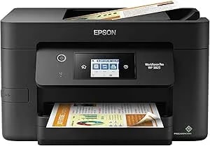 Epson Workforce Pro Wf-3823 Wireless All-In-One Printer With Auto 2-Sided Printing, 35-Page Adf, 250-Sheet Paper Tray And 2.7" Color Touchscreen, Black