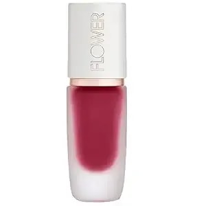 Flower Beauty By Drew Barrymore Perfect Pout Lip Color - Soft Matte Finish - Liquid Lipstick - Comfortable + Lightweight Feel (Raspberry)