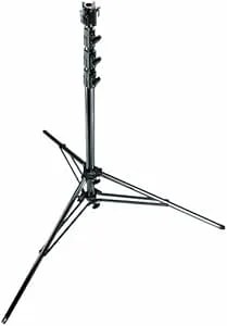 Manfrotto 270bsu 15.6-Feet Chrome Super Steel Stand With Leveling Leg (Black)