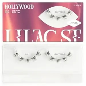 Lilac St - Hollywood Glamorous Faux Eyelash Clusters (10mm) - Wispy & Spiky - Diy Lash Extension Wisps - Lightweight & Lifelike - Lasts 10 Days - Korean Silk - Cruelty Free, Vegan - 10 Lashes