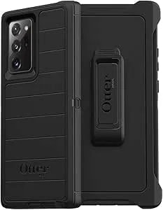 Otterbox Defender Screenless Series Rugged Case & Belt Clip Holster For Galaxy Note 20 Ultra 5g (Only) Retail Packaging - Black - With Microbial Defense