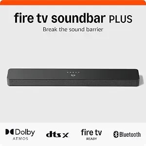 Amazon Fire Tv Soundbar Plus (Newest Model) With Built-In Subwoofer, 3.1 Channel, Dolby Atmos, Clear Dialogue