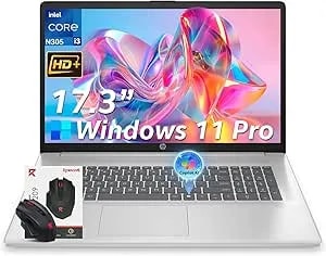 Hp 17.3" Laptop, Intel Core i3-n305, 16gb Ram, 512gb Ssd, Windows 11 Pro, Hd+ Anti-Glare Display, Wi-Fi 6, Usb-C, Up To 9.5 Hours Battery, Business & Student Laptop