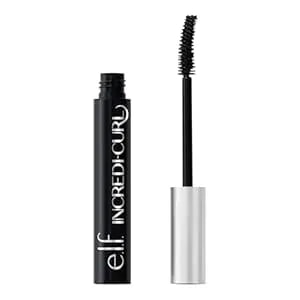 E.L.F. Incredi-Curl Mascara, Volumizing Mascara For A Bold, Lasting, Lifted Curl, Smudge-Resistant Formula, Vegan & Cruelty-Free, Pitch Black