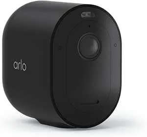 Arlo Pro 5s 2k Wireless Camera With Spotlight, Color Night Vision, Motion Detection, Dual-Band Wi-Fi, 2-Way Audio, Integrated Siren, Black, 1 Pack, vmc4060b (Renewed)