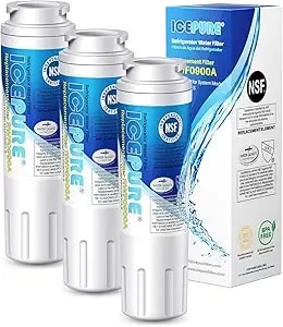 Icepure edr4rxd1 Water Filter Replacement For Everydrop Filter 4, 3 Pack - Replacement For Maytag ukf8001, Whirlpool edr4rxd1, 4396395, ukf8001axx, ukf8001axx-200, Kenmore 46-9006 Puriclean Ii, Wd-f07