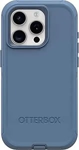 Otterbox Iphone 15 Pro (Only) Defender Series Case - Baby Blue Jeans (Blue), Screenless, Rugged & Durable, With Port Protection, Includes Holster Clip Kickstand