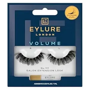 Eylure Salon Extension Look False Eyelashes, Volume No. 111, 1 Pair