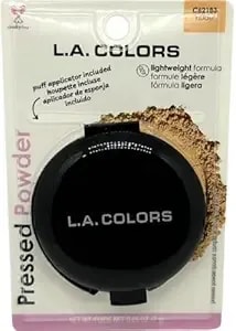 La Colors Pressed Powder Wih Applicator, Nude, 0.25 Oz