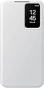 Samsung Galaxy s24+ Plus S-View Wallet Phone Case, Protective Cover With Smart Small Screen View, Finger Tap Control, Slim Design, Card Holder Pocket, Us Version, Ef-zs926cwegus, White