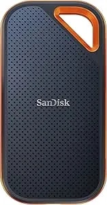 Sandisk 1TB Extreme PRO Portable SSD - Up To 2000MB/S - USB-C, USB 3.2 Gen 2x2, IP65 Water And Dust Resistance, Updated Firmware - External Solid State Drive - SDSSDE81-1T00-G25