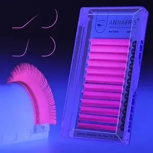 Colorful Individual Eyelash Uv Neon Colored Lashes Extension,Volume Lash Extension False Eyelashes Colored Faux Mink Lashes(Purple,0.07 Lu 8-15mm Mix)