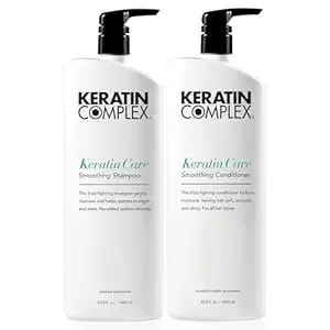 Keratin Complex - Keratin Care Smoothing Shampoo & Conditioner Duo - 33.8 Fl Oz Each