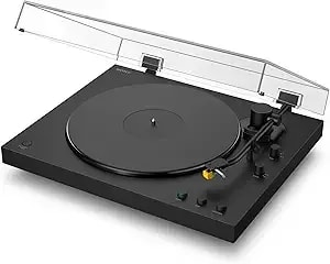 Sony Ps-lx5bt Premium Wireless Bluetooth Turntable (2026 Model) : Fully Automatic Belt Drive Vinyl Record Player With Built-In Phono Eq And Included Audio Cable, Black