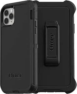 Otterbox Iphone 11 Pro Max (Only) - Defender Series Case - Black - Rugged & Durable - With Port Protection - Holster Clip Included - Non-Retail Packaging