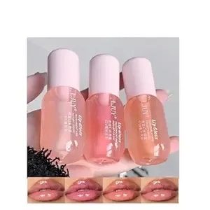 3pcs Hydrating Lip Gloss Oil Set, Mint Flavor Plumping Lip Oil For A High-Shine Finish, Shiny Lip Primer Moisturizer Transparent Lipgloss To Lighten Lip Lines