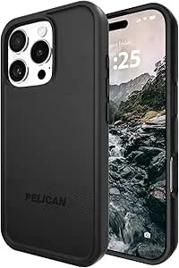 Pelican Protector Iphone 16 Pro Case [Compatible With Magsafe] Rugged Magnetic Phone Case With 16ft Military-Grade Drop Protection - Heavy Duty Phone Cover For Iphone 16 Pro - Black