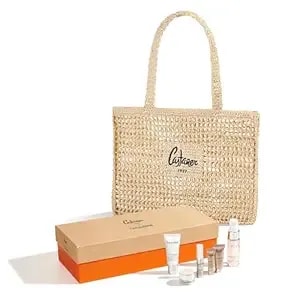 CastañEr X Natura Bissé Skincare Discovery Set, A Complete 6-Piece Routine In An Exclusive Raffia Tote Bag