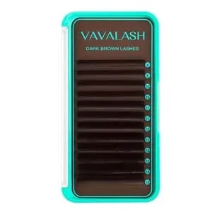 Vavalash Brown Lash Extensions,C/Cc/D/Dd/Ld/L/B/J/M Curl,0.03-0.15thickness,8-15mm Mixed Length Tray,Dark Brown Eyelash Extensions,Premium Individual Silk Colored Lashes (Dark Brown-0.05-D-8-15mm)