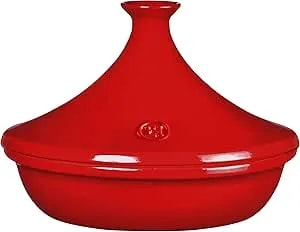 Emile Henry Made In France Flame Tagine, 3.7 Quart, Burgundy