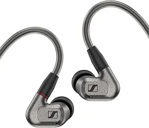Sennheiser Ie 600 In-Ear Audiophile Headphones - Trueresponse Transducers For Equisitely Neutral Sound, Includes Balanced Cable, Gray, Black
