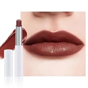 Rich Chocolate Brown Tinted Lip Balm, Hydrating Sheer Soft Matte Finish Lipstick For Women, Creamy Natural Color Lip Tint Balm Lightweight And Non-Greasy Long Lasting Waterproof For Dry Lips 05#