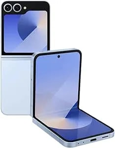 Samsung Galaxy Z flip6 5g, 256gb + 12gb Ram, Blue - Unlocked (Renewed)