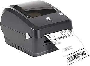 Westinghouse Thermal Shipping Label Printer USB, 4x6 Label Commercial Grade, Compatible With USPS, UPS, Fedex, Shopify, Amazon, Small Business, Desktop Label Printer For Packages, Includes Labels