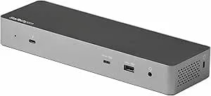 Startech.Com USB C Docking Station For Macbook Pro/Air-M1/M2/M3/M4, Dual 4K 60Hz/Single 8K, Thunderbolt Compatible, HDMI/Displayport, 10Gbps USB Type-C Laptop Dock, 96W Power Delivery (TB3CDK2DH)